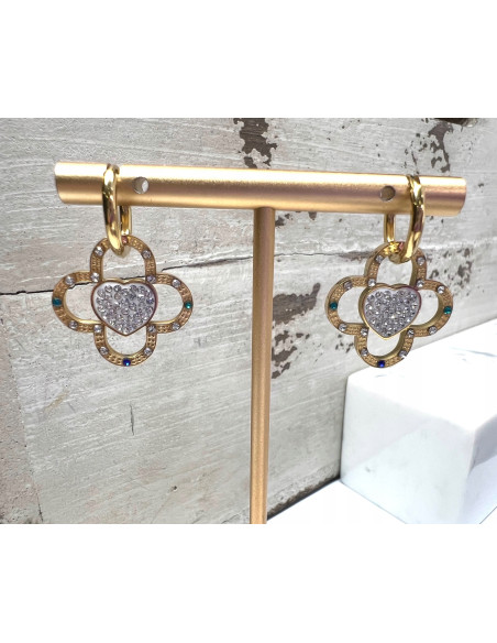 Kolczyki BOHO stal chirurgiczna Lolita Accessories złote