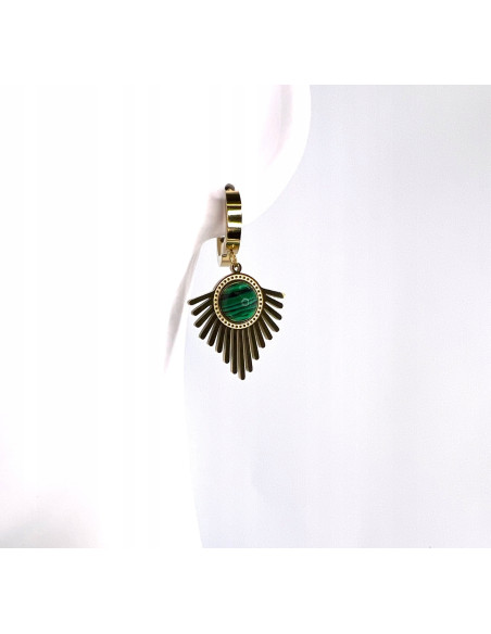 Kolczyki BOHO HAMSA stal chirurgiczna Lolita Accessories złote