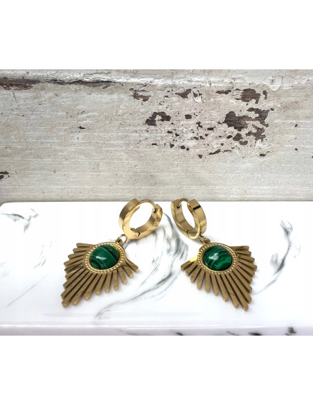 Kolczyki BOHO HAMSA stal chirurgiczna Lolita Accessories złote