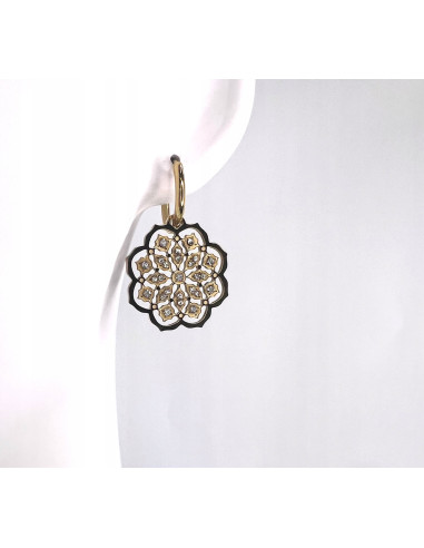 Kolczyki BOHO HAMSA stal chirurgiczna Lolita Accessories złote