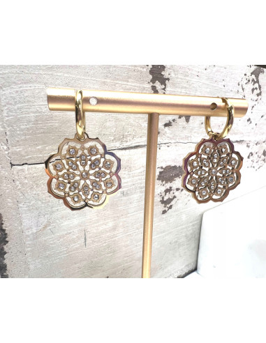 Kolczyki BOHO HAMSA stal chirurgiczna Lolita...