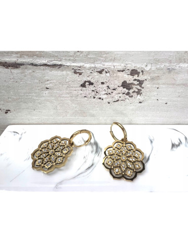 Kolczyki BOHO HAMSA stal chirurgiczna Lolita...