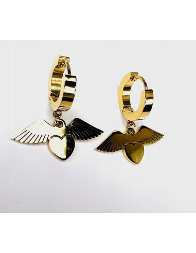 Kolczyki BOHO HAMSA ze stali chirurgicznej Lolita Accessories złote