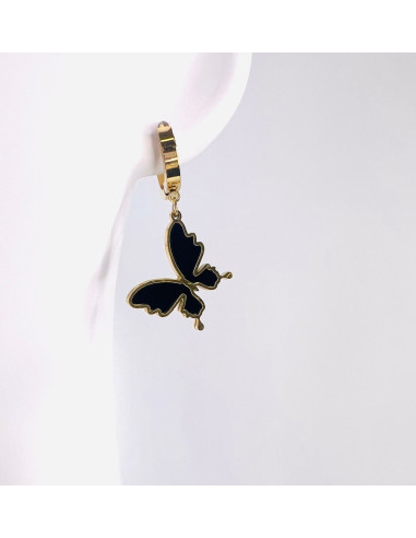 Kolczyki Motyl stal chirurgiczna Lolita Accessories złoty Motylki