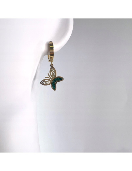 Kolczyki Motyl stal chirurgiczna Lolita Accessories złoty Motylki