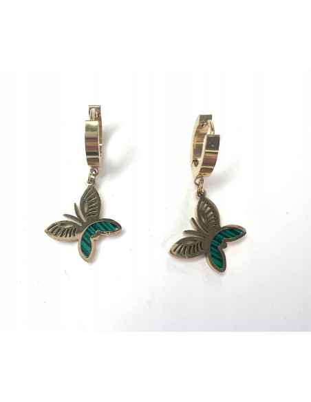 Kolczyki Motyl stal chirurgiczna Lolita Accessories złoty Motylki