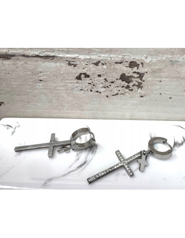 Kolczyki krzyże ze stali chirurgicznej Lolita...