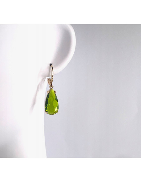 Kolczyki Łezki Lolita Accessories zielone