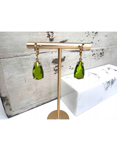 Kolczyki Łezki Lolita Accessories zielone