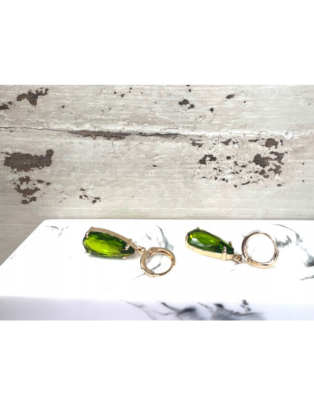 Kolczyki Łezki Lolita Accessories zielone