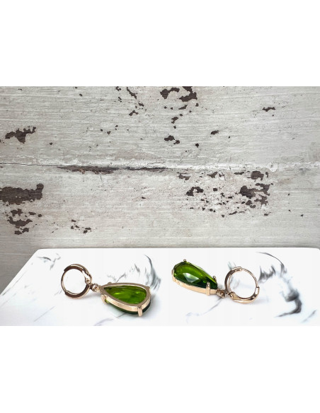 Kolczyki Łezki Lolita Accessories zielone