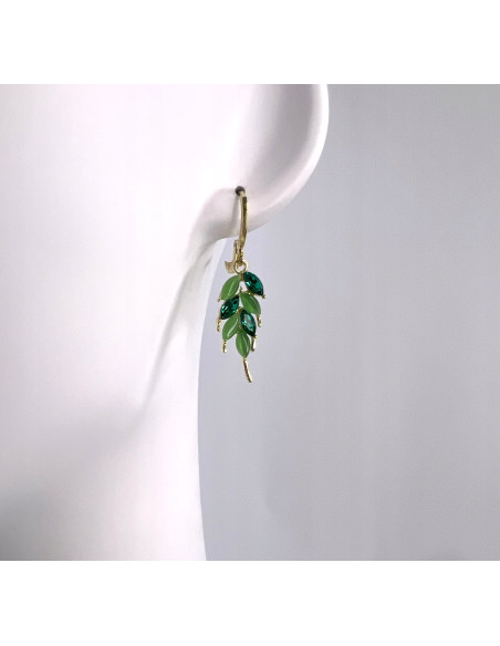 Kolczyki Lolita Accessories Srebrny sztyft "925" Listki