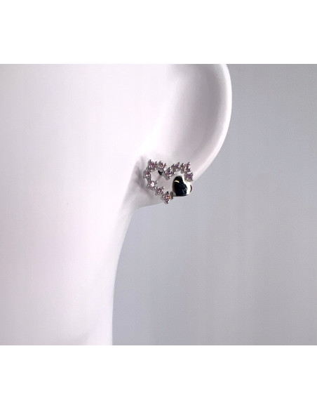 Kolczyki Lolita Accessories Srebrny sztyft "925" Serce