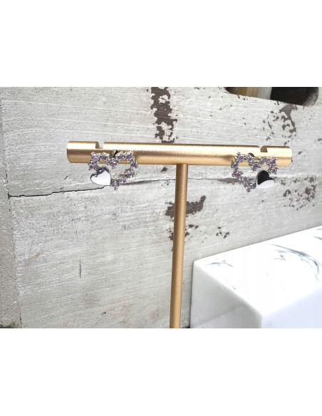 Kolczyki Lolita Accessories Srebrny sztyft "925" Serce