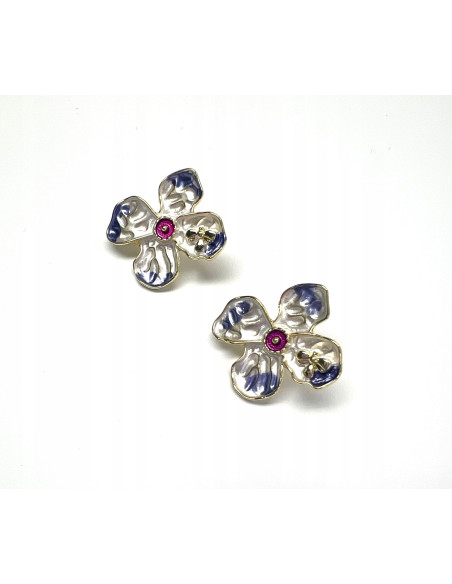 Kolczyki Kwiatek Kwiatki Lolita Accessories srebrny sztyft 925