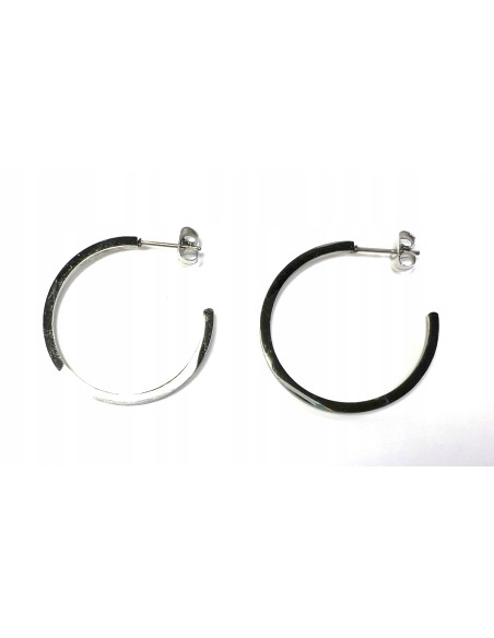 Kolczyki ze stali chirurgicznej Lolita Accessories srebrne Koła