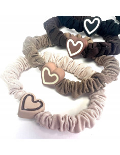 Zestaw Gumek odcienie Ziemi z ozdobą Lolita Accessories 2