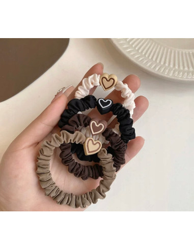 Zestaw Gumek odcienie Ziemi z ozdobą Lolita...