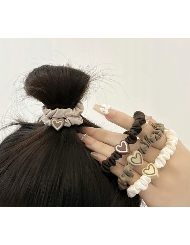 Zestaw Gumek odcienie Ziemi z ozdobą Lolita...