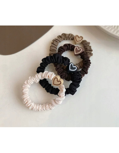 Zestaw Gumek odcienie Ziemi z ozdobą Lolita...