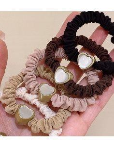 Zestaw Gumek odcienie Ziemi z ozdobą Lolita Accessories 2