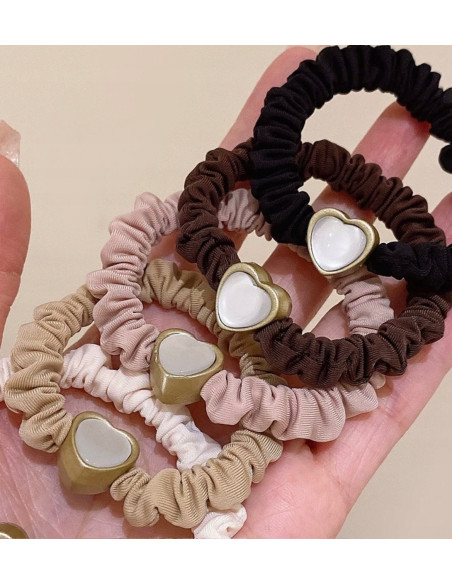 Zestaw Gumek odcienie Ziemi z ozdobą Lolita Accessories