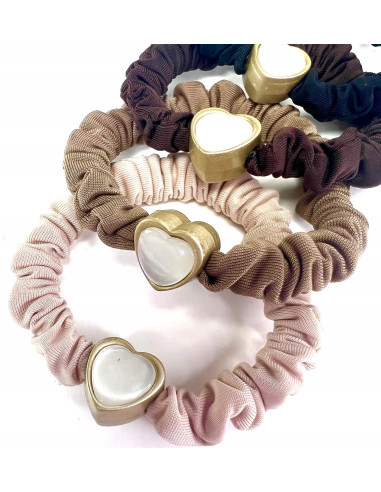 Zestaw Gumek odcienie Ziemi z ozdobą Lolita...