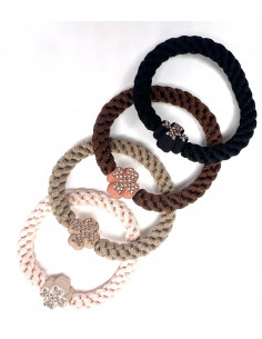 Zestaw Gumek odcienie Ziemi z ozdobą Lolita Accessories