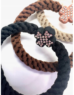 Zestaw Gumek odcienie Ziemi z ozdobą Lolita Accessories 2