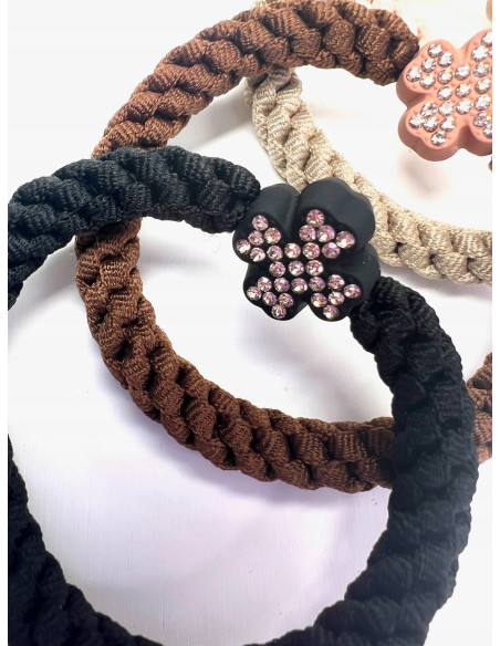 Zestaw Gumek odcienie Ziemi z ozdobą Lolita Accessories