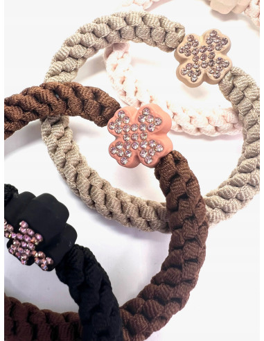 Zestaw Gumek odcienie Ziemi z ozdobą Lolita...