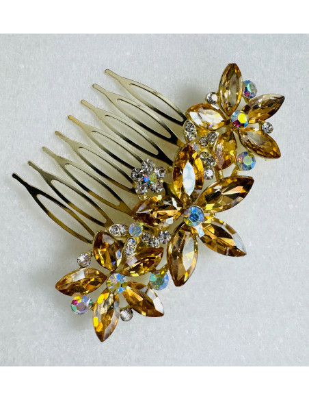 GRZEBIEŃ wsuwany do włosów wtykowy ozdobny diamenty Lolita Akcesoria