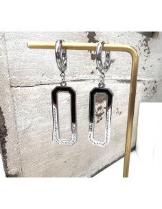 Kolczyki ze stali chirurgicznej Lolita Accessories srebrne 2