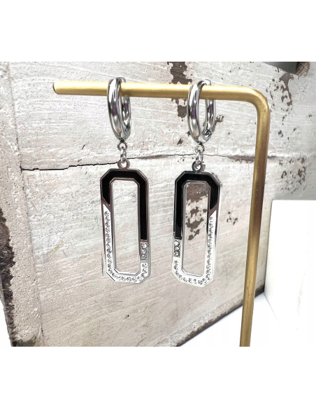 Kolczyki ze stali chirurgicznej Lolita Accessories srebrne