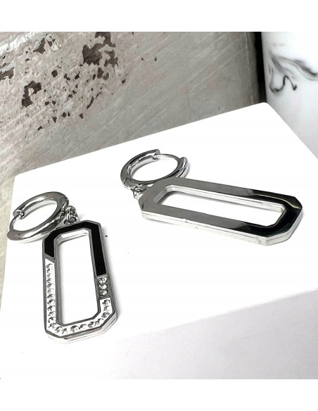 Kolczyki ze stali chirurgicznej Lolita Accessories srebrne