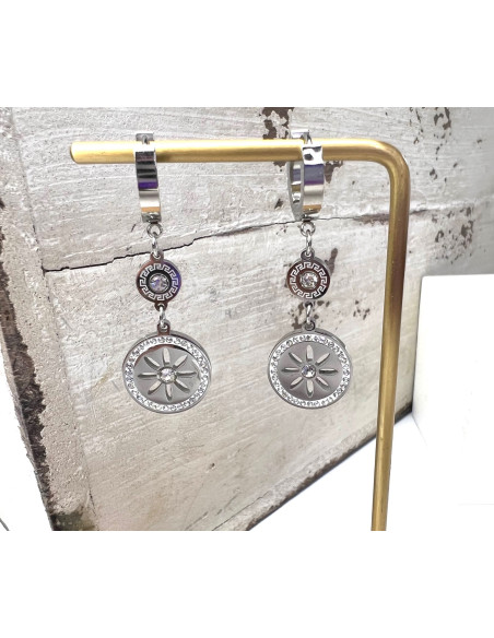 Kolczyki ze stali chirurgicznej Lolita Accessories srebrne