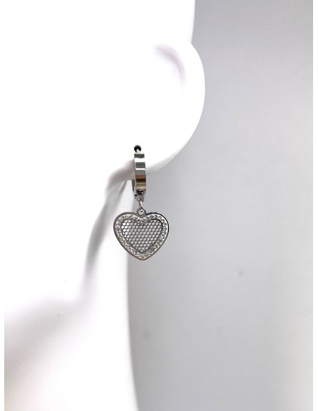 Kolczyki ze stali chirurgicznej Lolita Accessories srebrne