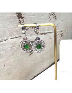 Kolczyki ze stali chirurgicznej Lolita Accessories srebrne 2