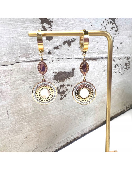 Kolczyki ze stali chirurgicznej Lolita Accessories złote