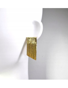 Kolczyki błyszczące złote łańcuszki Lolita Accessories złoty