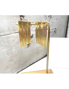 Kolczyki błyszczące złote łańcuszki Lolita Accessories złoty 2