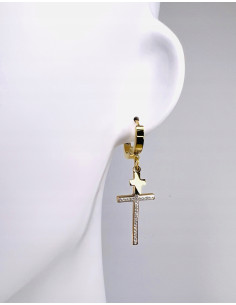 Kolczyki ze stali chirurgicznej Lolita Accessories złote...