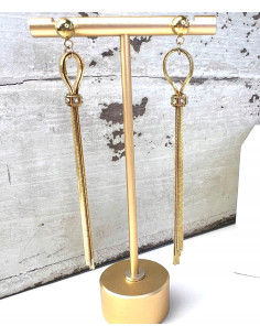 Kolczyki ze stali chirurgicznej Lolita Accessories złote 2