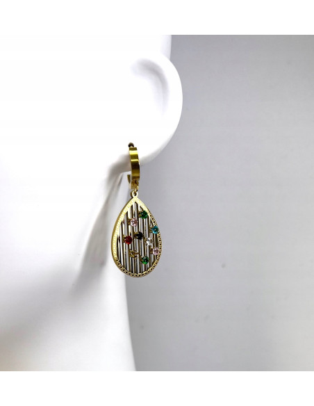 Kolczyki ze stali chirurgicznej Lolita Accessories złote