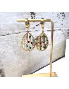 Kolczyki ze stali chirurgicznej Lolita Accessories złote 2