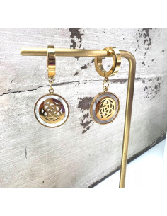 Kolczyki ze stali chirurgicznej Lolita Accessories złote