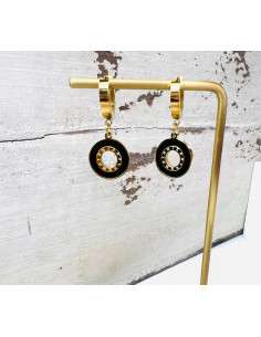 Kolczyki ze stali chirurgicznej Lolita Accessories złote