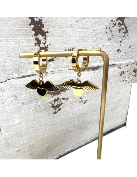 Kolczyki BOHO ze stali chirurgicznej Lolita Accessories złote