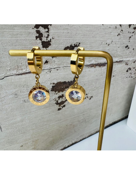 Kolczyki ze stali chirurgicznej Lolita Accessories złote