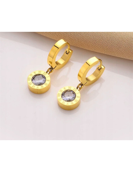 Kolczyki ze stali chirurgicznej Lolita Accessories złote